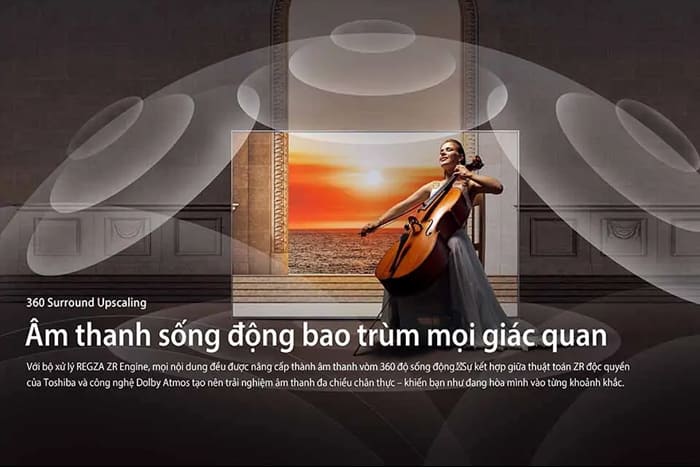 Smart Tivi QLED Toshiba AI 4K 75 inch 75M450RP